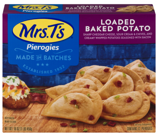T's Loaded Baked Potato Pierogies - Mrs T's Loaded Baked Potato Pierogies (736x460), Png Download