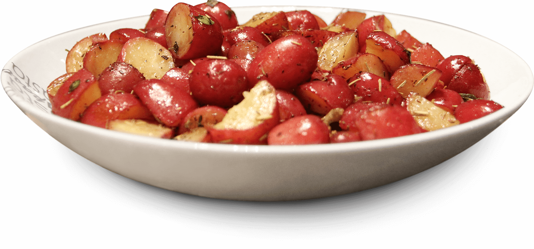 Baked Potato And Fries On A Plate - Potato Salad (1800x840), Png Download