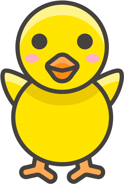 Baby Chick Emoji Icon - Chick Icon (866x650), Png Download
