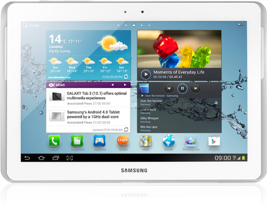 820 X 540 5 0 - Tablet Samsung Gt P5110 (820x540), Png Download