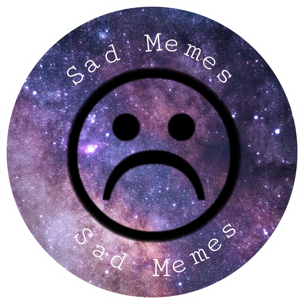 #sad #sadmeme #sadboy #sadgirl #circle #face #emoji (1024x1024), Png Download