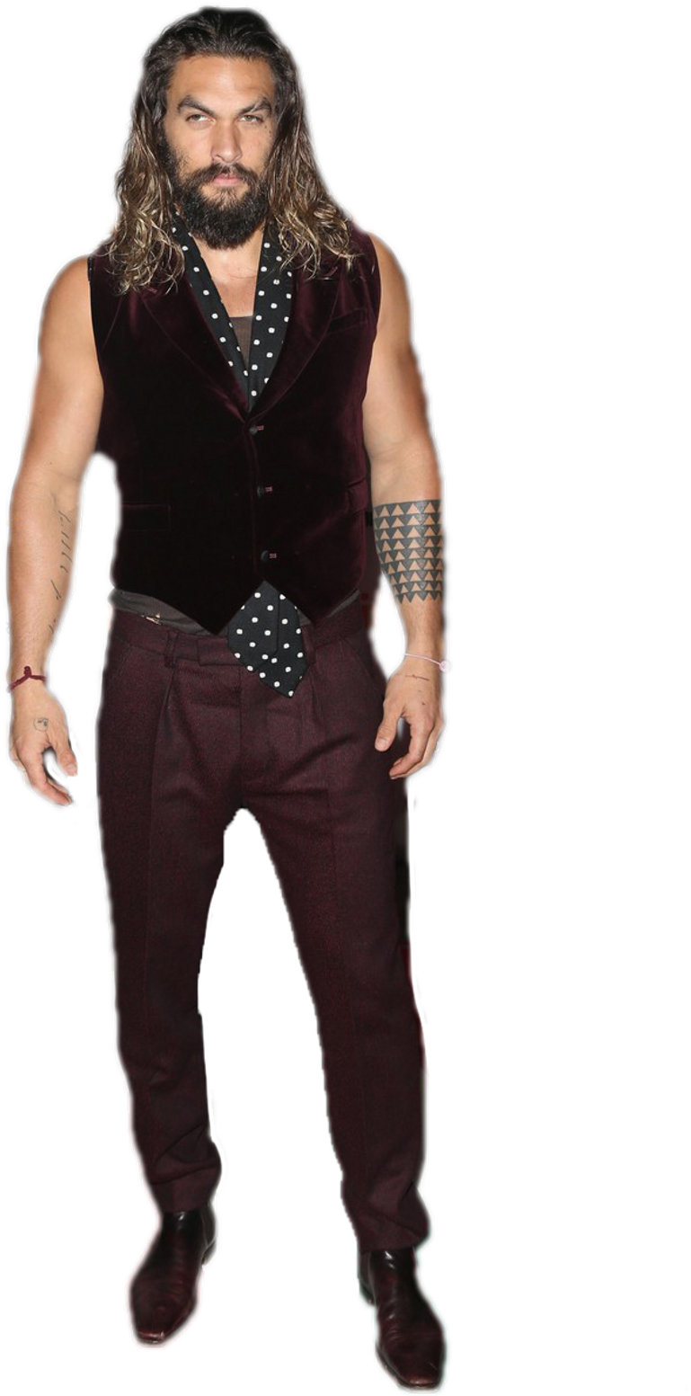 #jasonmomoa #jason #momoa #aquaman #oscars2019 - Multi Colored Faux Fur Vest (1024x1607), Png Download