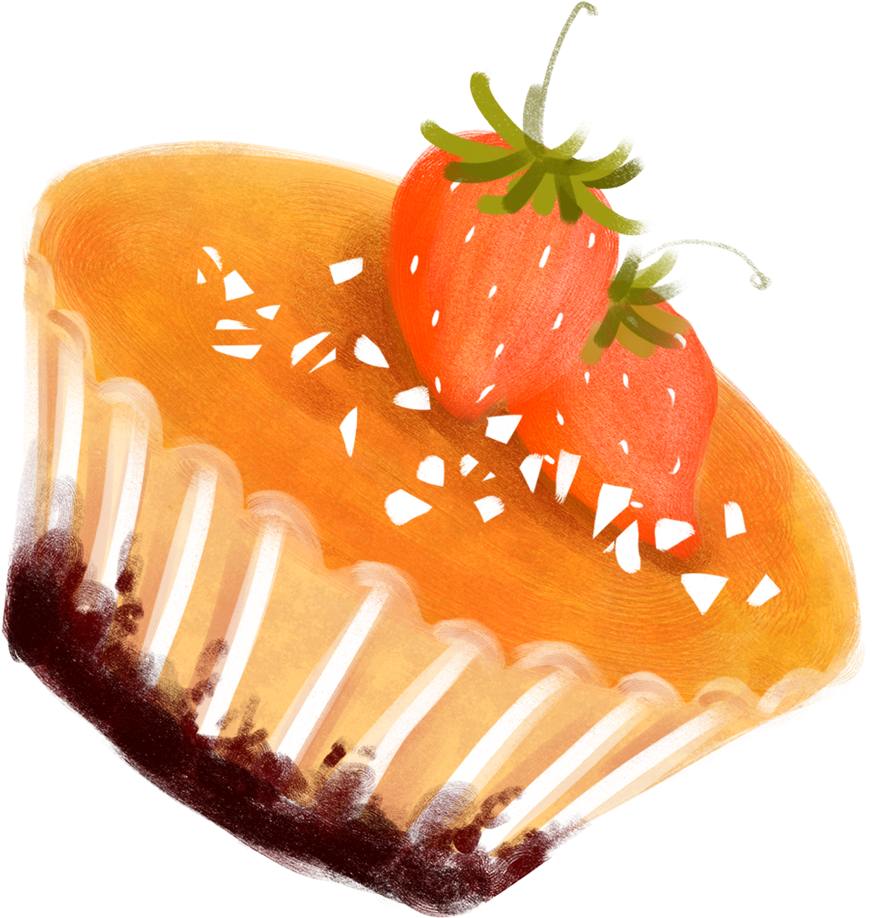 Painted Gourmet Cartoon Hand Drawn Png And Psd - Десерты Пнг (2000x2000), Png Download