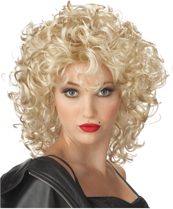 Adult Bad Girl Blonde - Madonna Wig (600x951), Png Download
