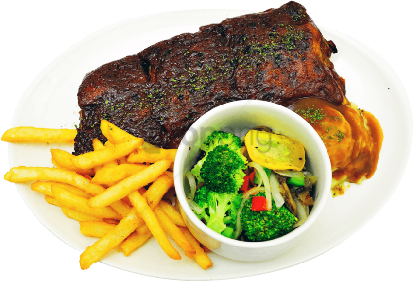 Free Png Plate Of Food Png Images Transparent - Portable Network Graphics (850x578), Png Download