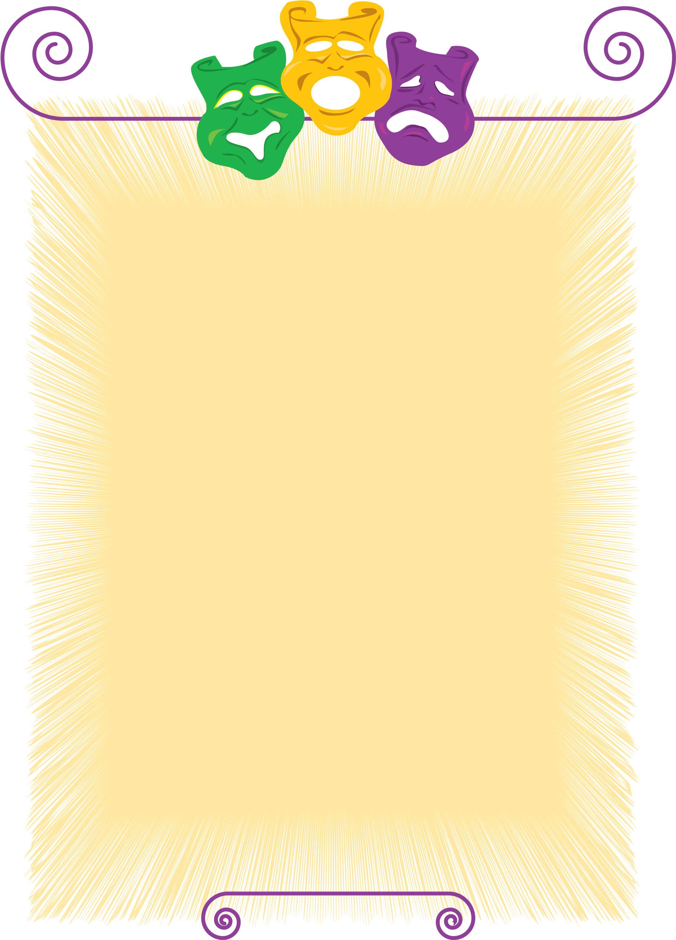 Mardi Gras Archives - Mardi Gras Stationery (2550x3300), Png Download