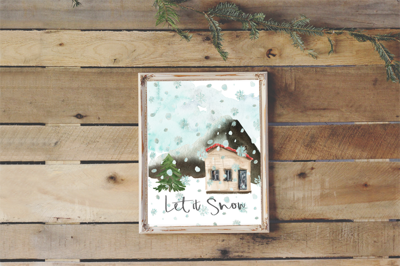 Let It Snow Printable - Free Printable There's No Place Like Home (800x533), Png Download