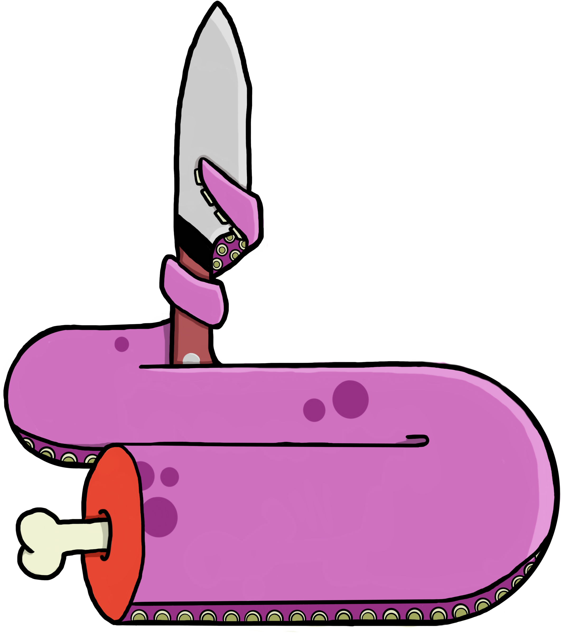 New Sticker Design, Knife Job (2700x2700), Png Download
