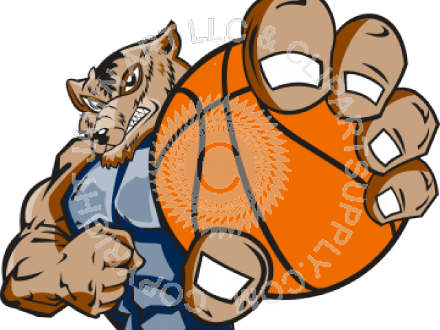Wolverine Clipart Basketball - Snake Holding A Basketball (640x480), Png Download