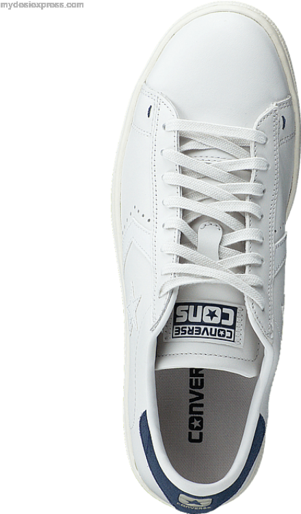 Men's Converse Pro Leather Lp-ox White Dust/navy Dust - Walking Shoe (600x750), Png Download