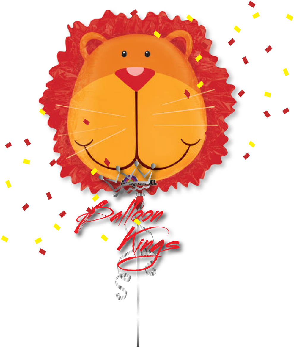 Lion Head - Lion Face Balloon (1280x1280), Png Download