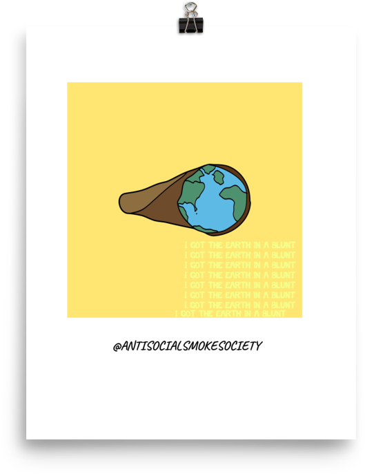 A - S - S - Brand Poster - Antisocial Smoke Society - Manatee (1000x1000), Png Download