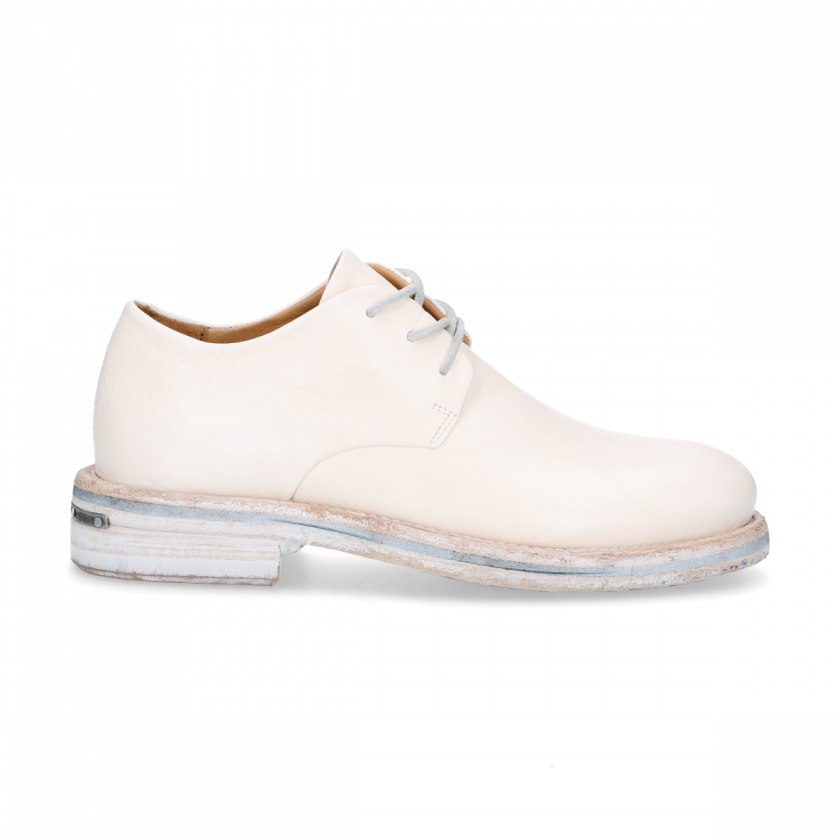 Lace Up Shoes Smooth Leather Off White - Sneakers (840x840), Png Download