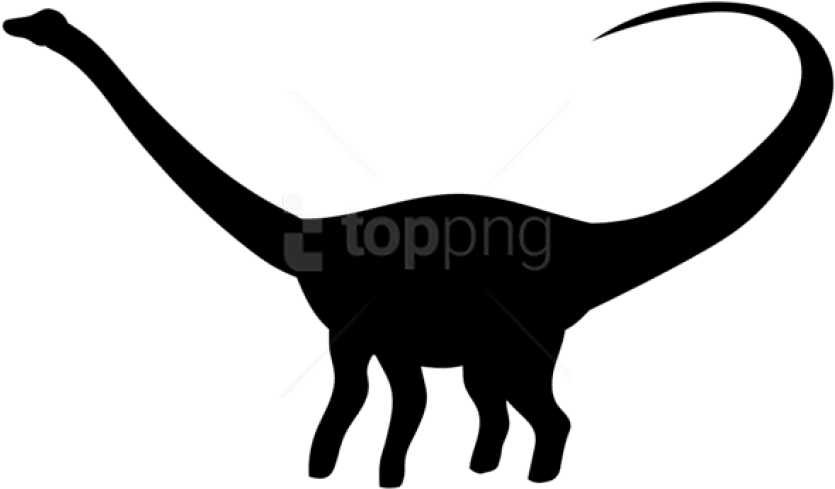 Free Png Dinosaur Silhouette Png - Clip Art (850x496), Png Download
