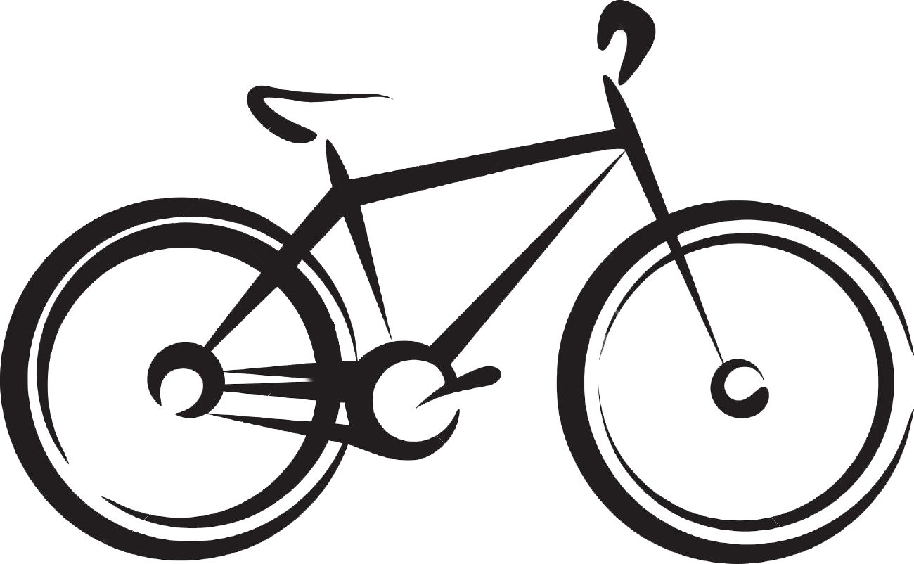 Bike-silhouette - Bicycle Silhouette (1300x802), Png Download