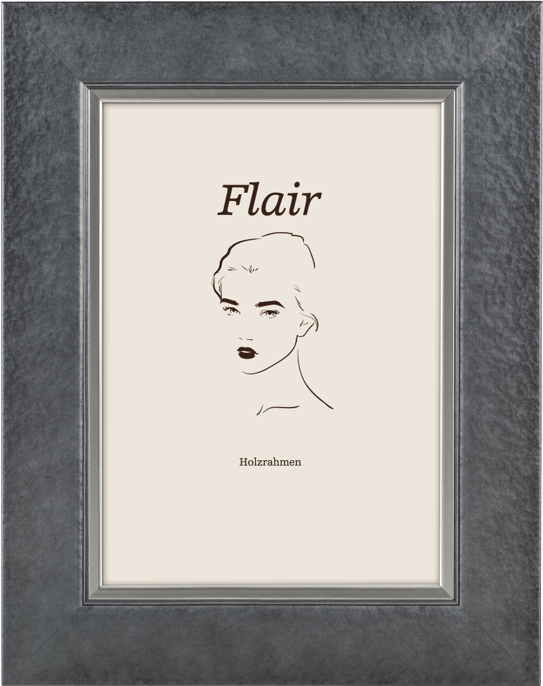 "flair 4" Wooden Frame, Grey, 40 X 50 Cm (1100x1100), Png Download