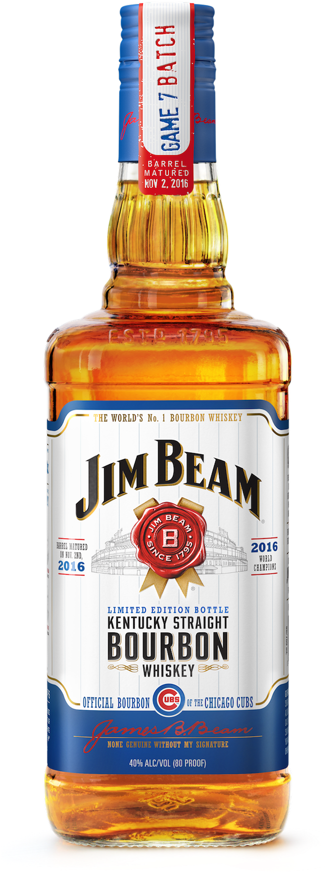 Beam Chicago Png - Jim Beam Cubs Game 7 Batch (815x1832), Png Download
