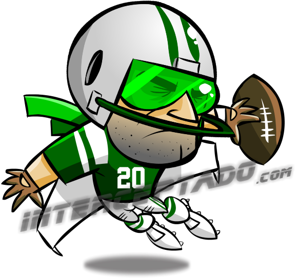 Ny Jets Grande - New York Jets Cartoon (601x601), Png Download