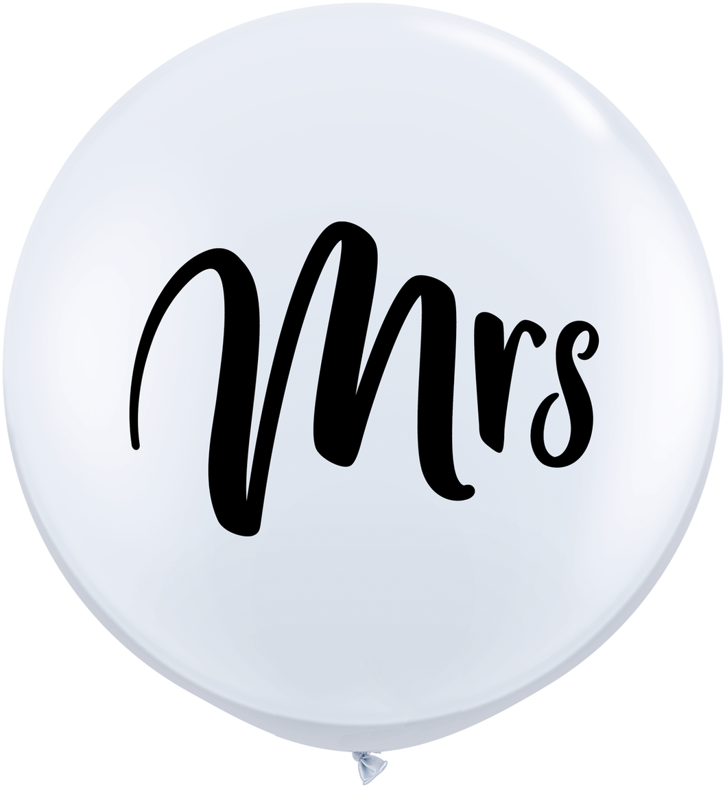 Giant Mrs Balloon For Wedding Decoration And Fun Photographs - Globo Mr (1200x1200), Png Download