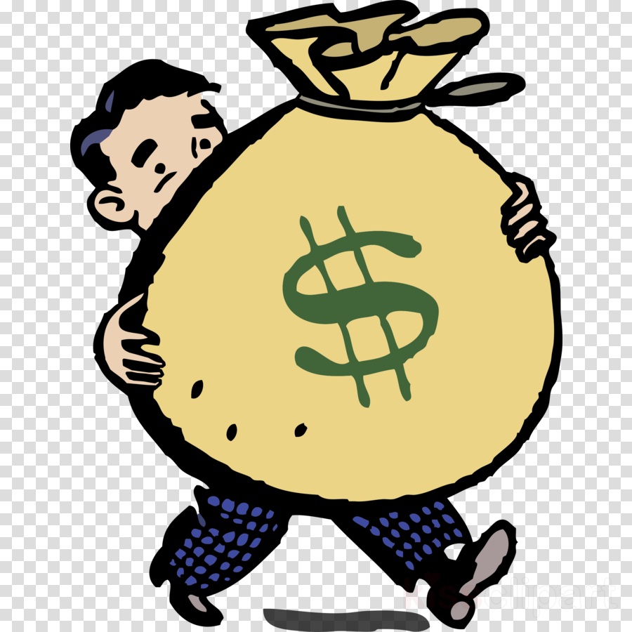 Transparent Money Clipart - Clipart Bag Of Money (900x900), Png Download