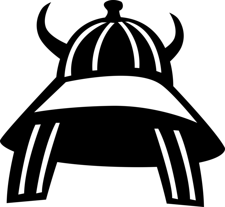 Vector Illustration Of Japanese Samurai War Traditional (761x700), Png Download