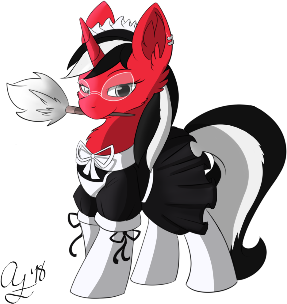 Aurorafang, Clothes, Duster, Ear Piercing, Female, - Cartoon (961x1024), Png Download