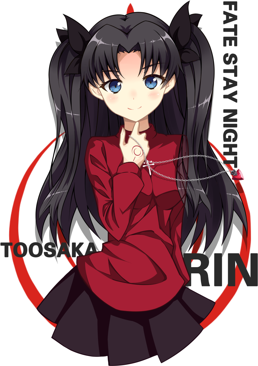 Tohsaka Rin,fate ,fate (srs),anime,аниме - Anime (985x1298), Png Download
