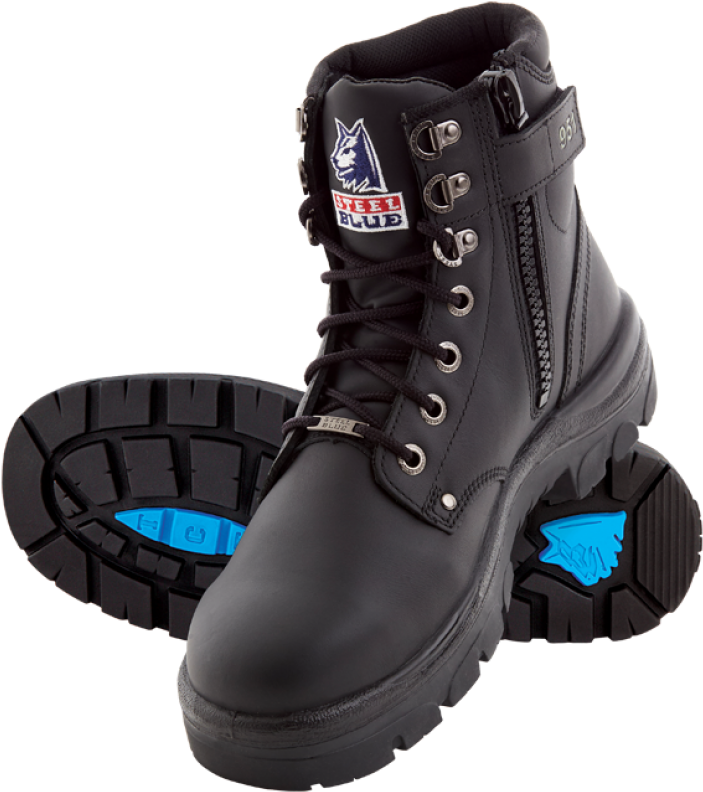 Steel Blue Argyle Zip 6" Work Boots, Tpu, Steel Toe - Steel-toe Boot (800x800), Png Download