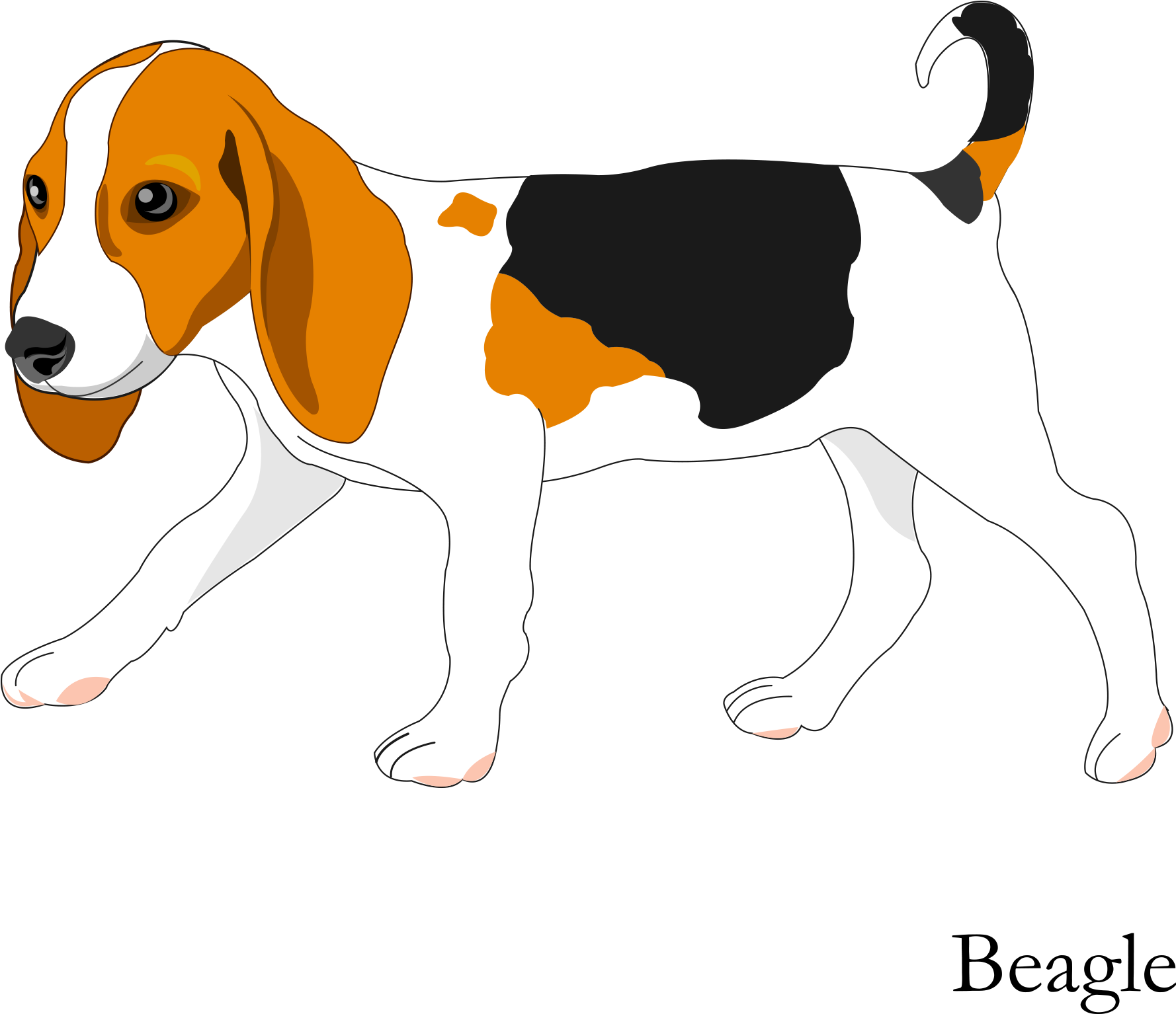 Banner Freeuse Download Vector Cartoon Hand Painted - Dog (1942x1672), Png Download