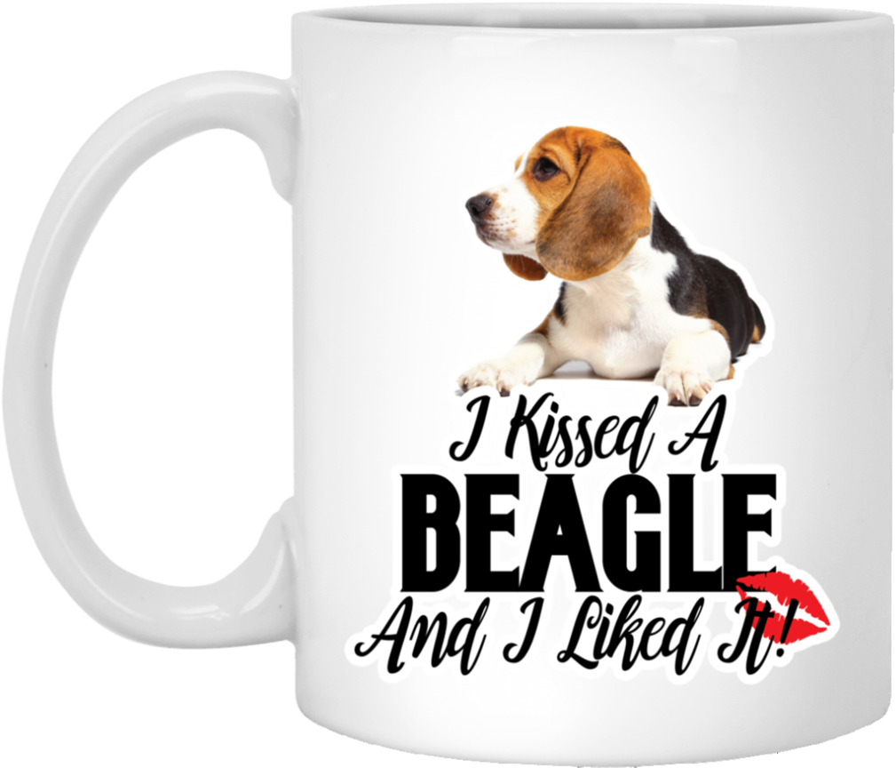 I Kissed A Beagle And I Liked It Xp8434 11 Oz - Gildan (1024x1024), Png Download