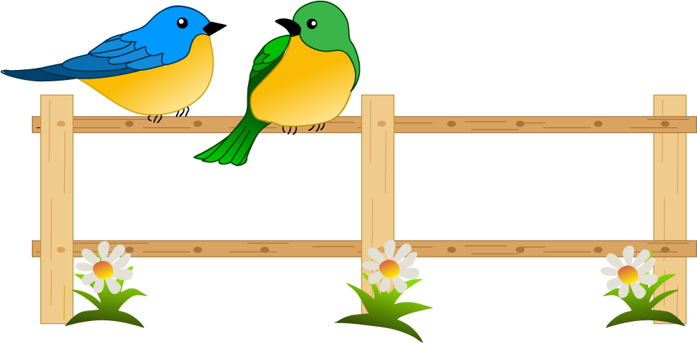 Garden Clipart Background Png - Garden Fence Picket Fence Clipart (985x578), Png Download
