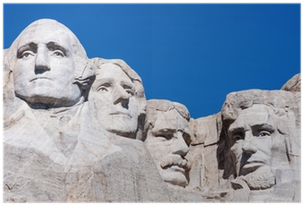 Mount Rushmore National Monument In South Dakota - Mount Rushmore Rear View (400x400), Png Download