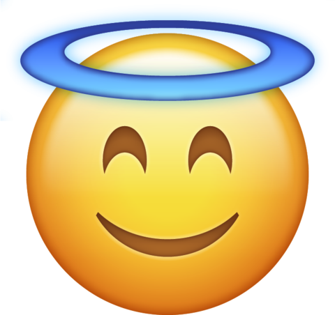 Angel Emoji (480x452), Png Download