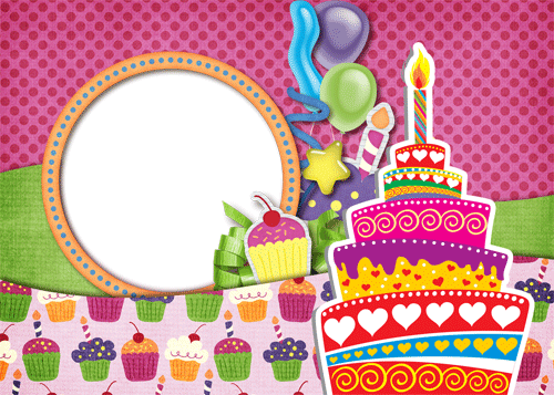 Marcos Para Decorar Fotos De Cumpleaños Birthday Frames, - Para Decorar Fotos De Cumpleaños (500x357), Png Download