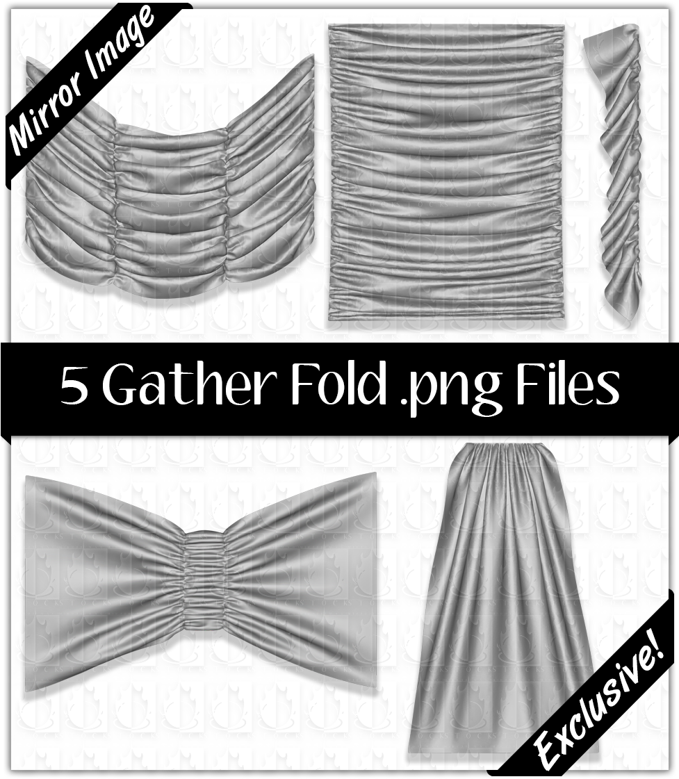 5 Gather Fold Files Pack - Imvu Clothing Textures (1000x1160), Png Download