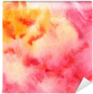 Mural De Parede Watercolor Rosa Textura Floral Verde - Watercolor Painting (400x400), Png Download
