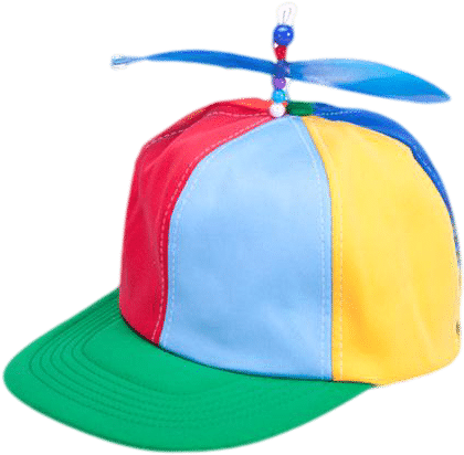 Propeller - Hat With Helicopter Blades (471x472), Png Download