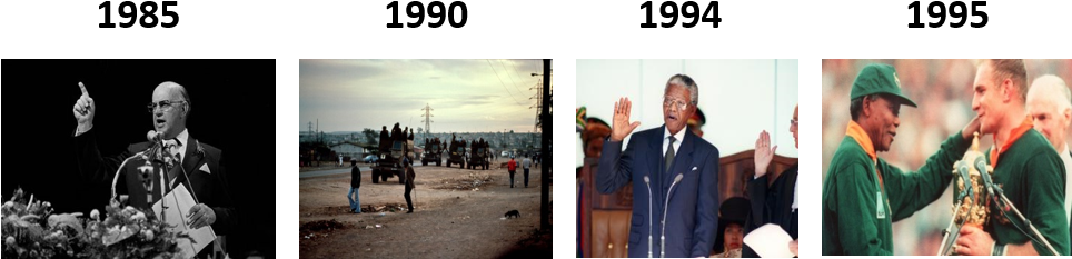 Our August 2015 Newsletter Carried The Above Pictures - Nelson Mandela Presidential Inauguration (976x256), Png Download