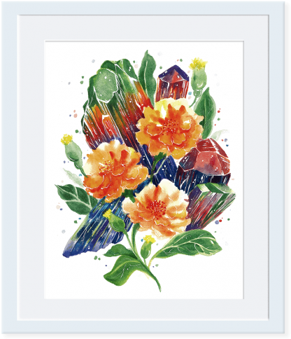 October Tourmaline & Marigold - Crystal (500x500), Png Download