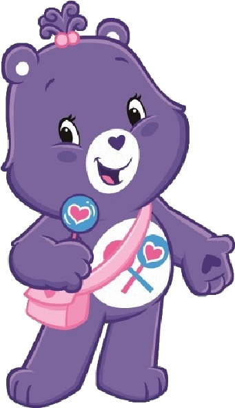 Owl Winnie The Pooh, Purple Teddy Bear, Bear Character, - Care Bears Loot Bag 8 Per Pack (400x600), Png Download
