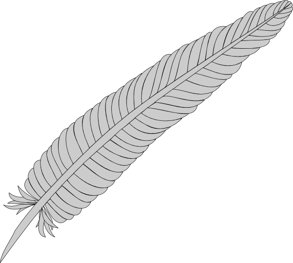 Feather Clipart Free Images Clipartcow Clipartix - Pheasant Feather Clipart (600x540), Png Download