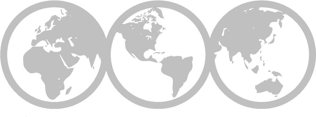 Logo Circulos Gris - World Map (1050x400), Png Download