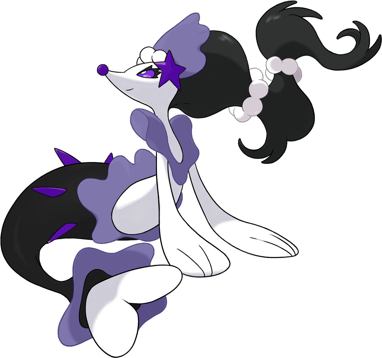 "gothic" Primarina Color Edit - Pokemon Sun And Moon Primarina (1300x1280), Png Download