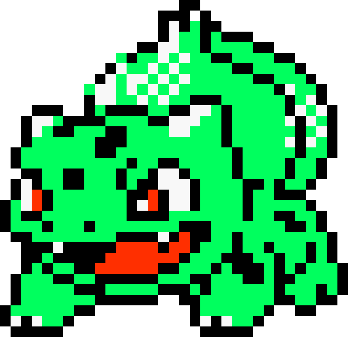 Pokemon Silver- Bulbasaur Front - Bulbasaur Pokemon Silver Sprite (1188x1152), Png Download