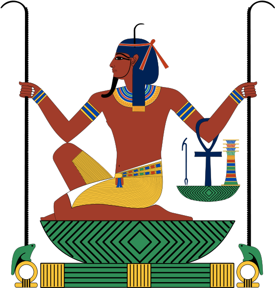 Svg - Huh Egyptian God (583x600), Png Download