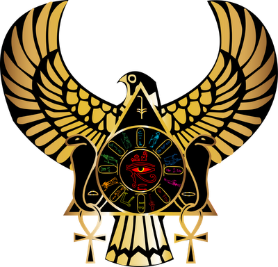 Eg-32 - Illuminati Egyptian Gods (400x384), Png Download