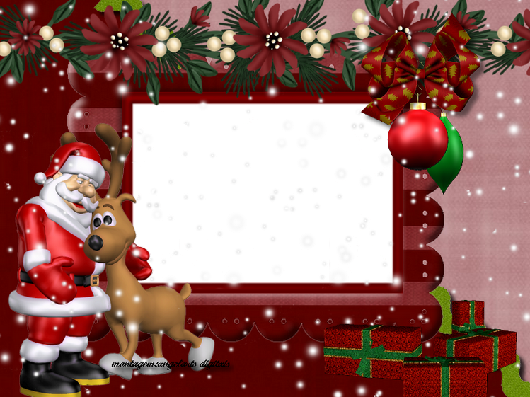 Molduras De Natal Para Fotos Grátis - Moldura Para Fotos De Natal (749x561), Png Download