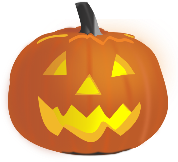 Pumpkin Clip Art At Clker - Jack O Lantern Pumpkin Clipart (600x517), Png Download