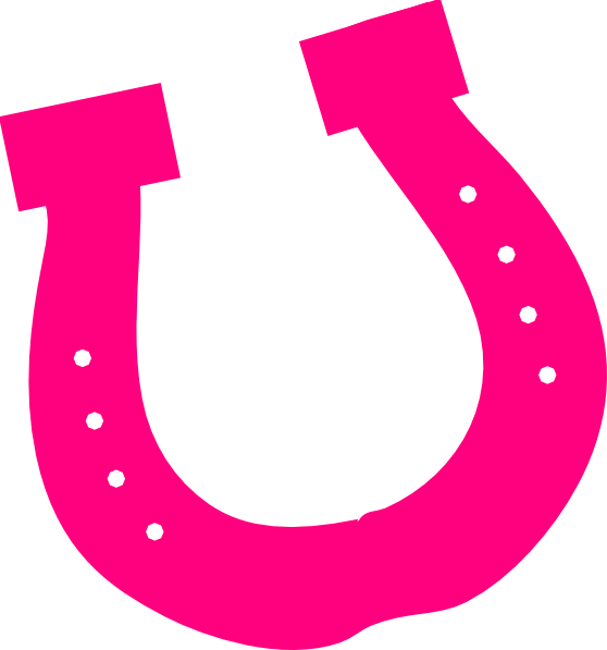 Download - Pink Horseshoe Clipart (558x597), Png Download