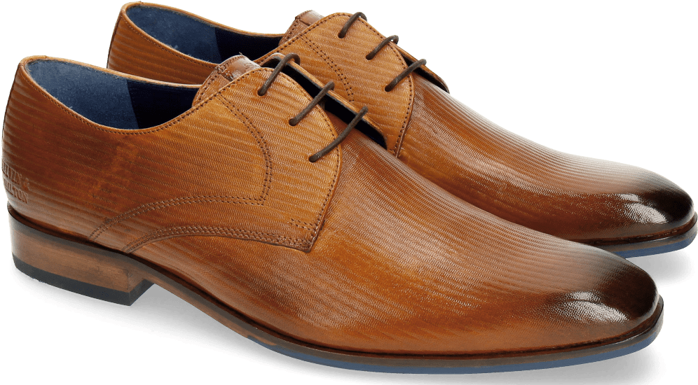 Derby Shoes Rico 1 Venice Limes Print No 3 Tan - Melvin & Hamilton Rico Smart Slipons Tan (1024x1024), Png Download